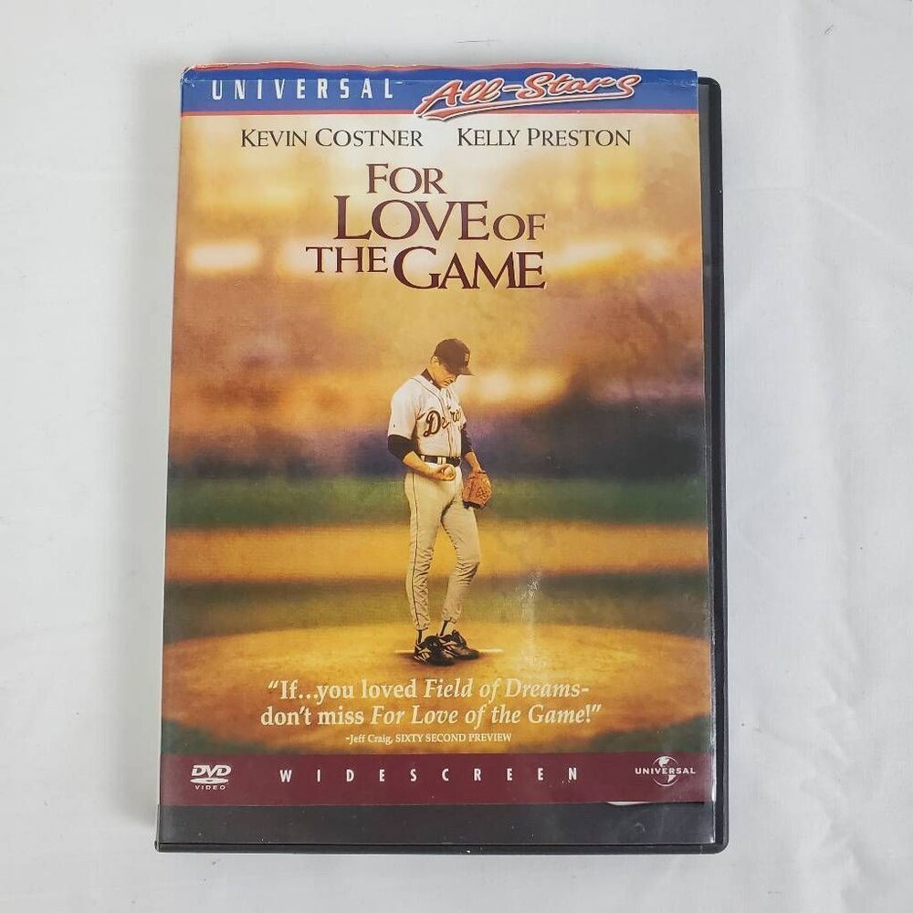 For Love of the Game DVD Kevin Costner Kelly Preston Baseball Romance Drama